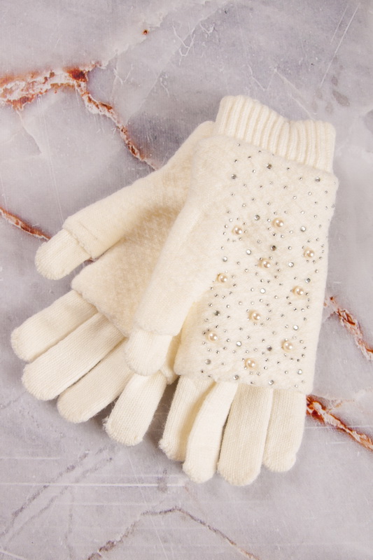 Перчатки женские одинарные двойка